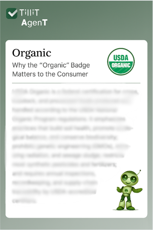 Organic certification enforcement process