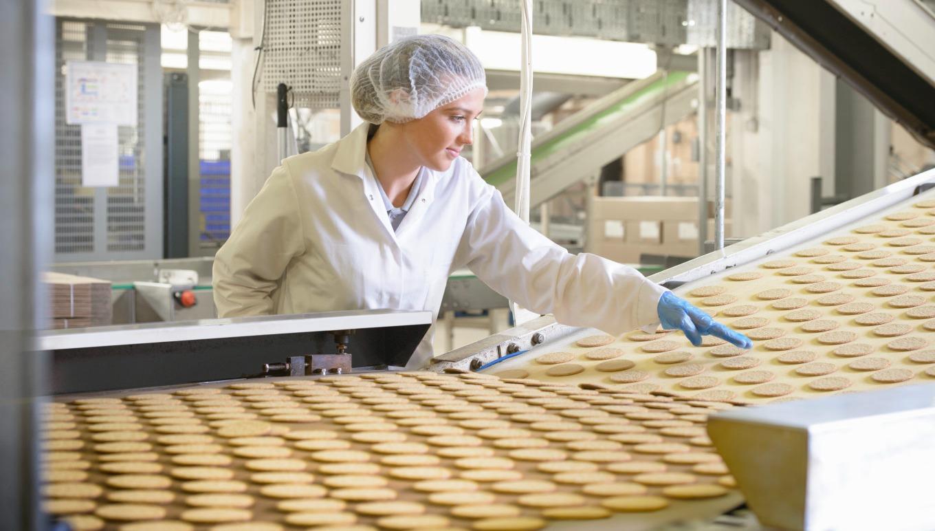 Complex food supply chain from farm to consumer
